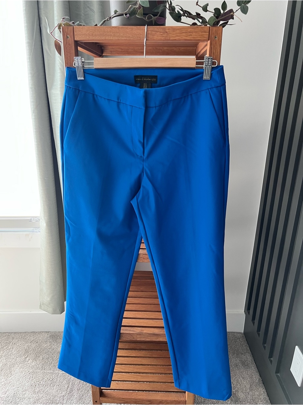 House of Harlow 1960 Electric Blue Straight Leg Pants
